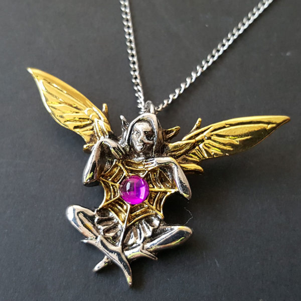 Pendentif - fée avec perle de 8mm, argent 925, OWS-00700 8x17 mm ver.2