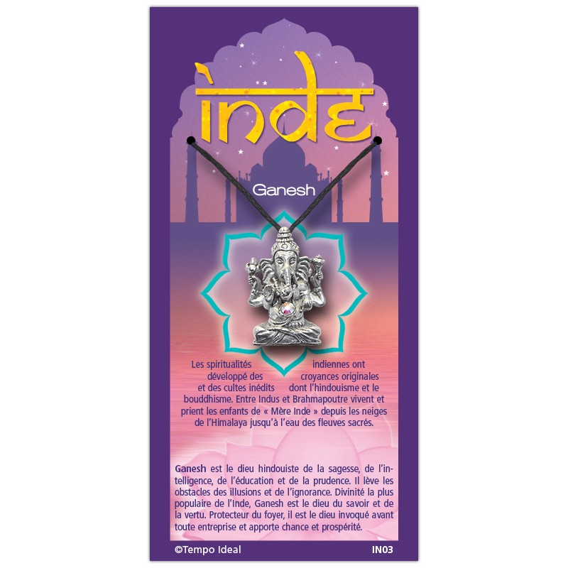 Amulette Thaï Ganesh pendentif Elephant Déité hindou Ganesha Talisman 1399