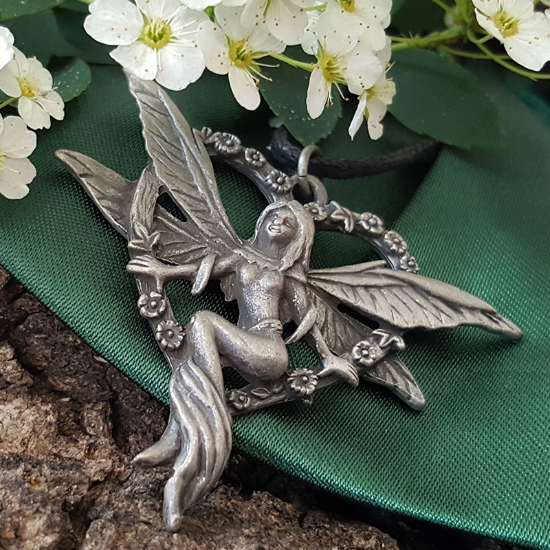 Pendentif Elfe Ou Fée En Or Massif 18 Carats - Occasion - Bijou France Or Jaune