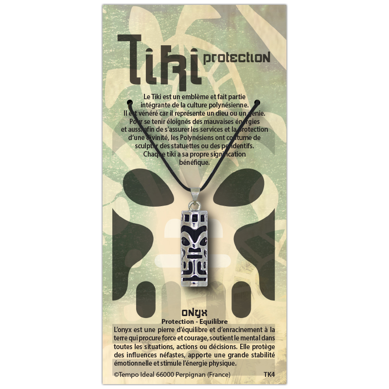 Tiki Protection sur sa carte personnalisée